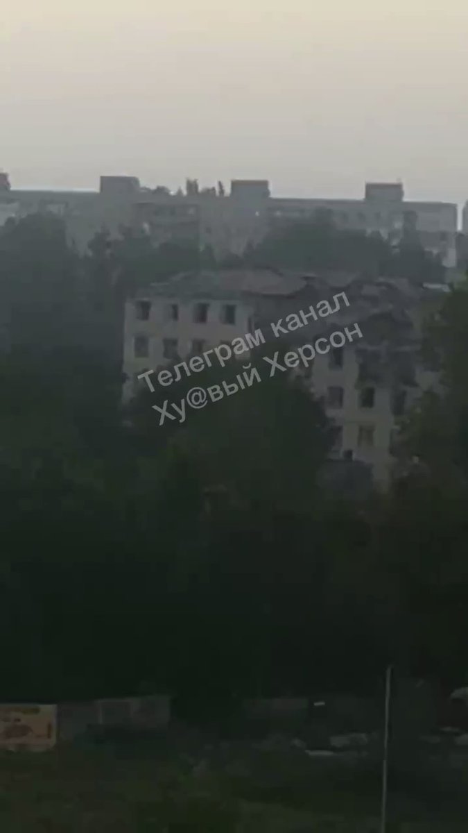 Ukrainian military hit Russian base in Kherson
