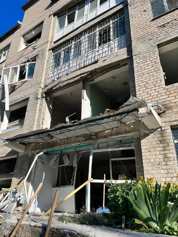 Russian shelling destroyed a hospital in Kramatorsk