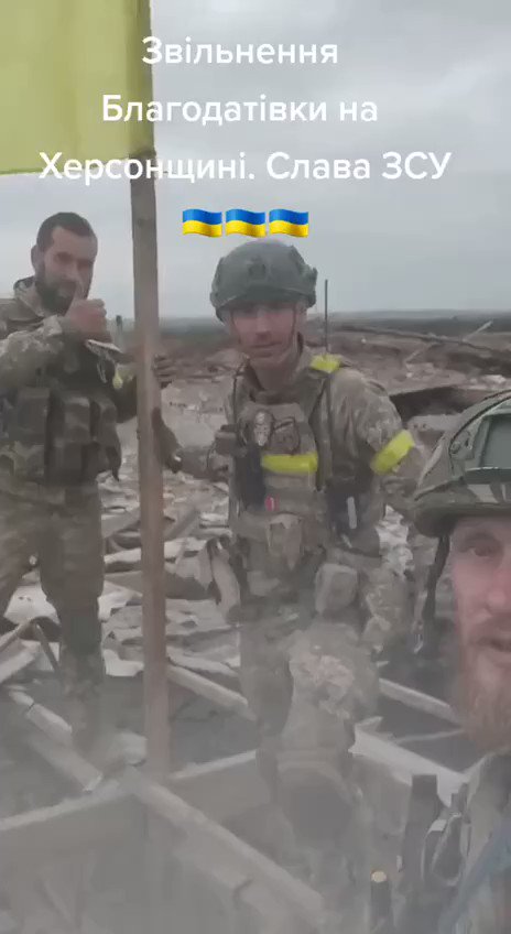 Ukrainian military captured Blahodatne in Kherson region