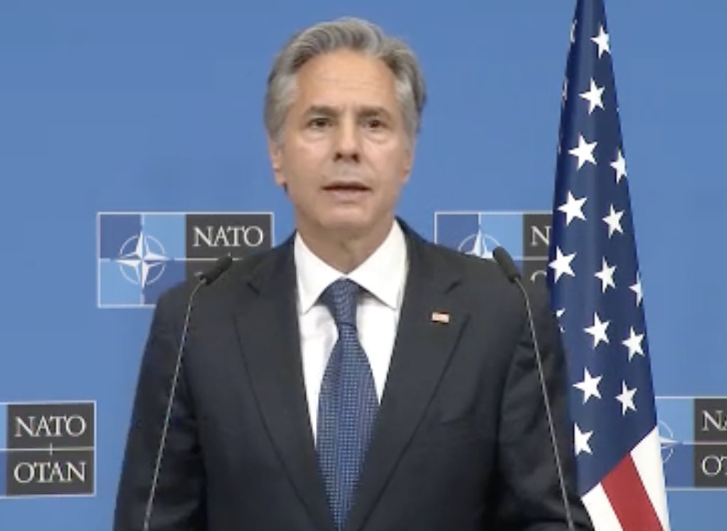 The US and NATO are hailing Ukraine's strong counter-offensive.   There's no indication yet from Russia that it is prepared to seek a diplomatic solution to the war, Blinken says, but when that time comes, he adds, Kyiv must be in the strongest possible position