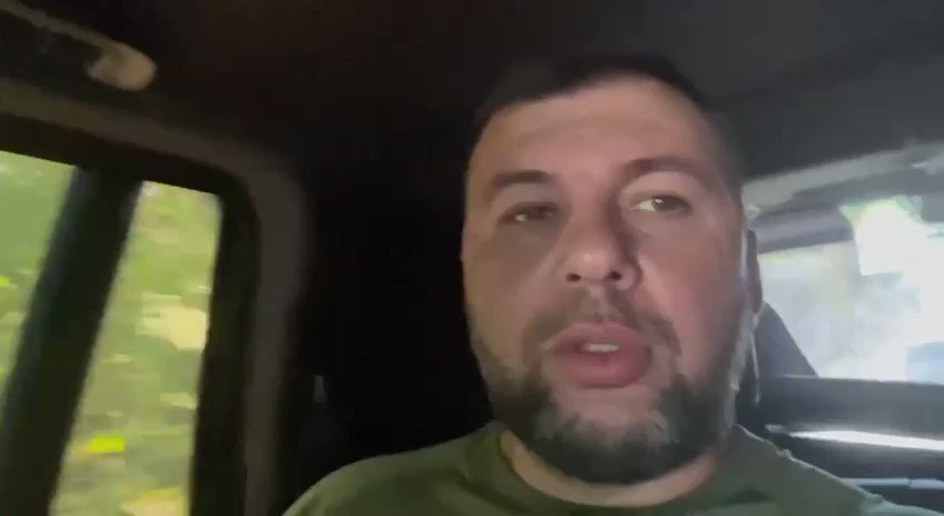 Pushilin of Donetsk filmed a video while fleeing Donetsk