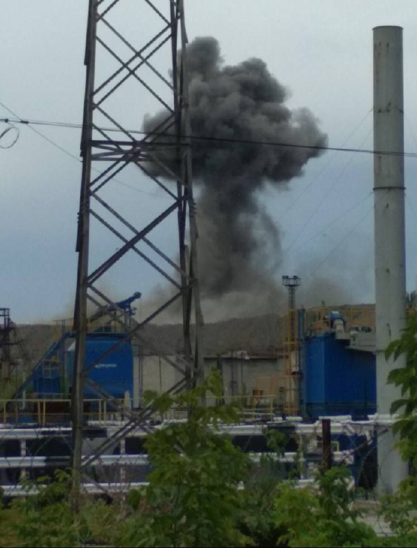 Big explosion in Kramatorsk now