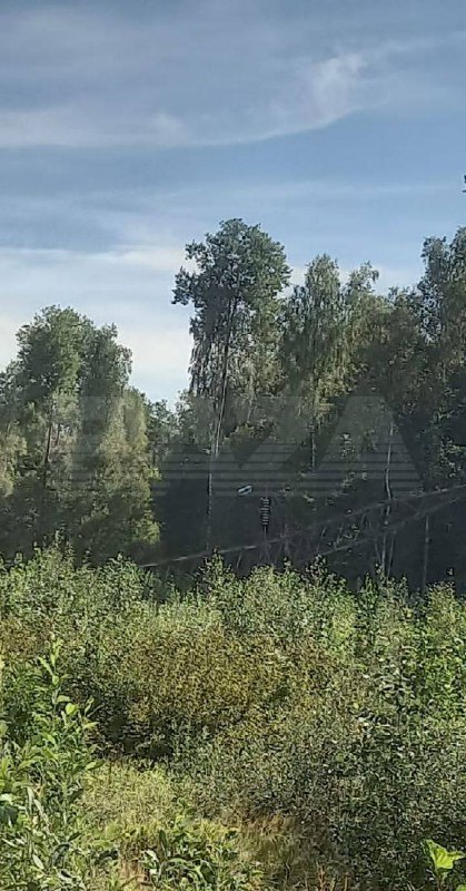 2 electrical power pylons were blown up at railway road in Bryansk region of Russia