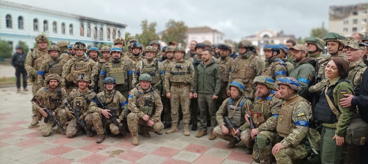 President Zelensky visited liberated Izyum of Kharkiv region