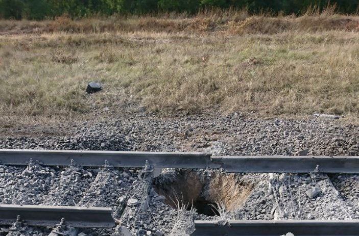 Railway was blown up near Melitopol