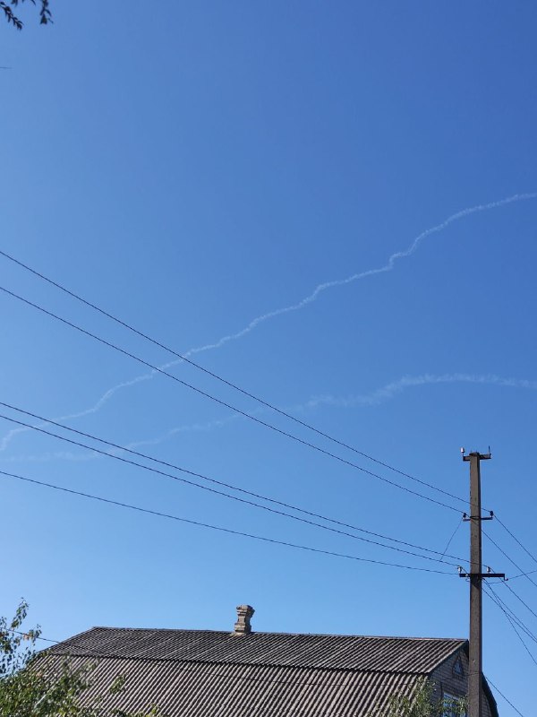 Missile launches visible from Khartsyzk and Makiivka