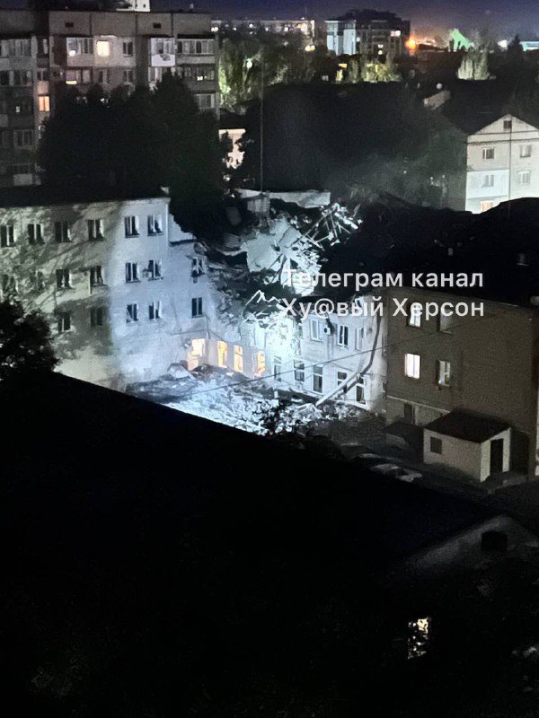 Explosion destroyed emergency services HQ in Kherson