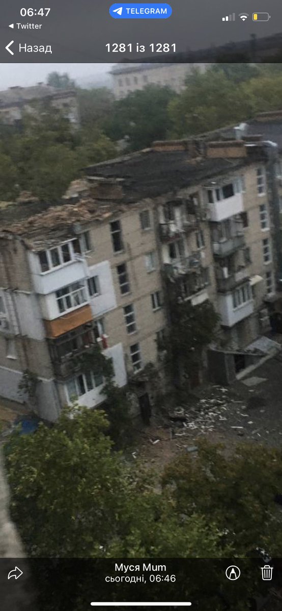 Destruction in Mykolaiv as result of Russian missile strikes