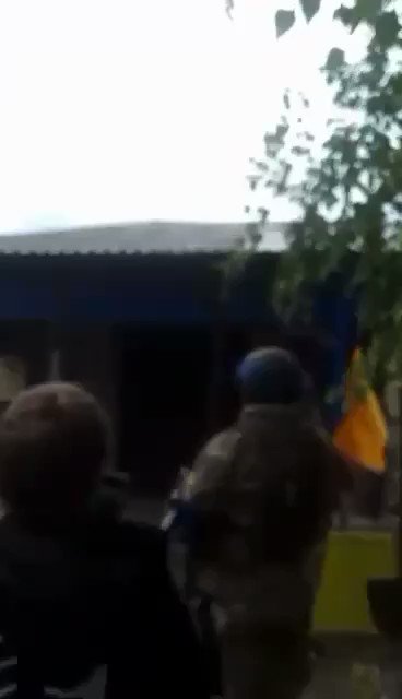 Ukrainian military in Bohuslavka of Kharkiv region