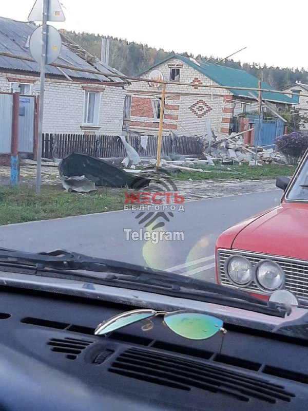 Damage in Hraivoron district of Belgorod region as result of shelling