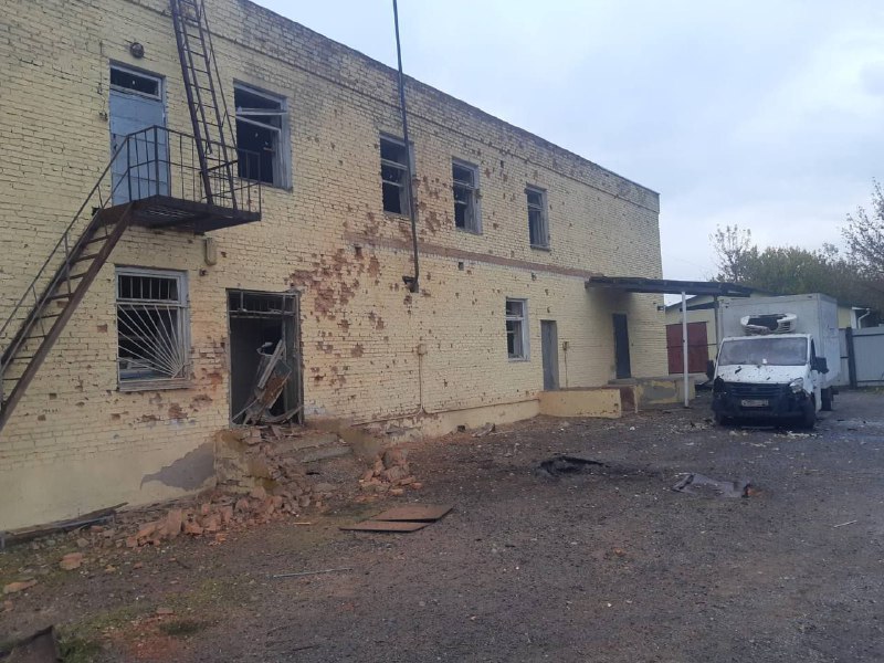 Damage in Murom village of Belgorod region as result of shelling