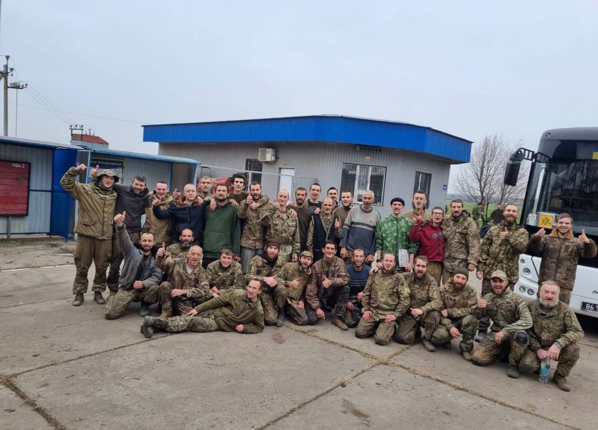 45 Ukrainian military were released in a new prisoners swap