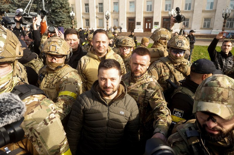 President Zelensky has visited Kherson