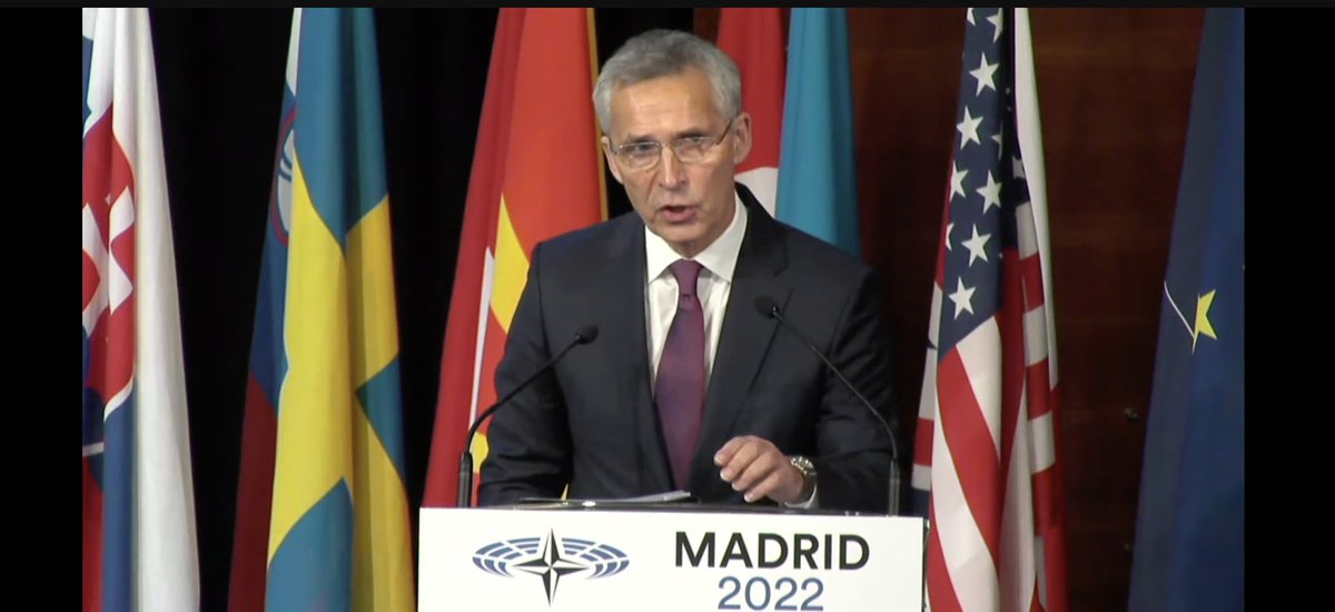 Despite Ukraine's military success, NATO chief Stoltenberg warns it would be a great mistake to underestimate Russia.  Speaking to lawmakers, he reminds Russia retains significant military capabilities & a high number of troops and is willing to suffer substantial casualties