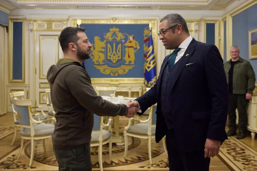 Foreign Office Secretary met with Volodymyr Zelenskyi in Kyiv: