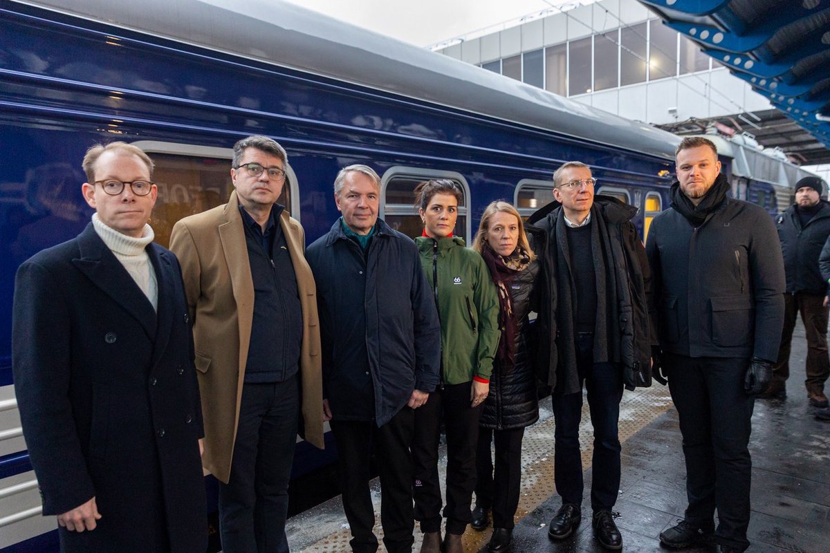 Ministers of Foreign Affairs from Estonia, Latvia, Lithuania, Finland, Iceland, Norway, Sweeen are in Kyiv today