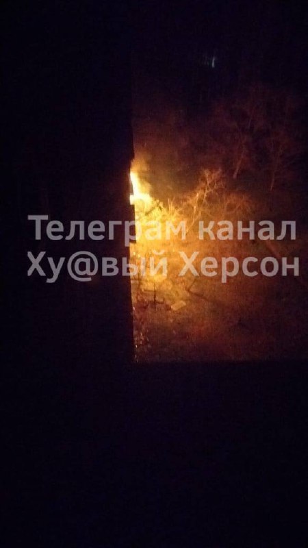 Residential house was hit in shelling in Kherson