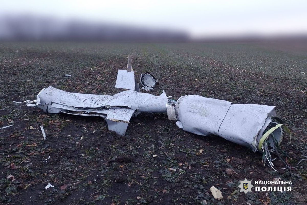 Parts of Russian cruise missile shot down by air defense were found by Ukrainian police in Cherkasy region