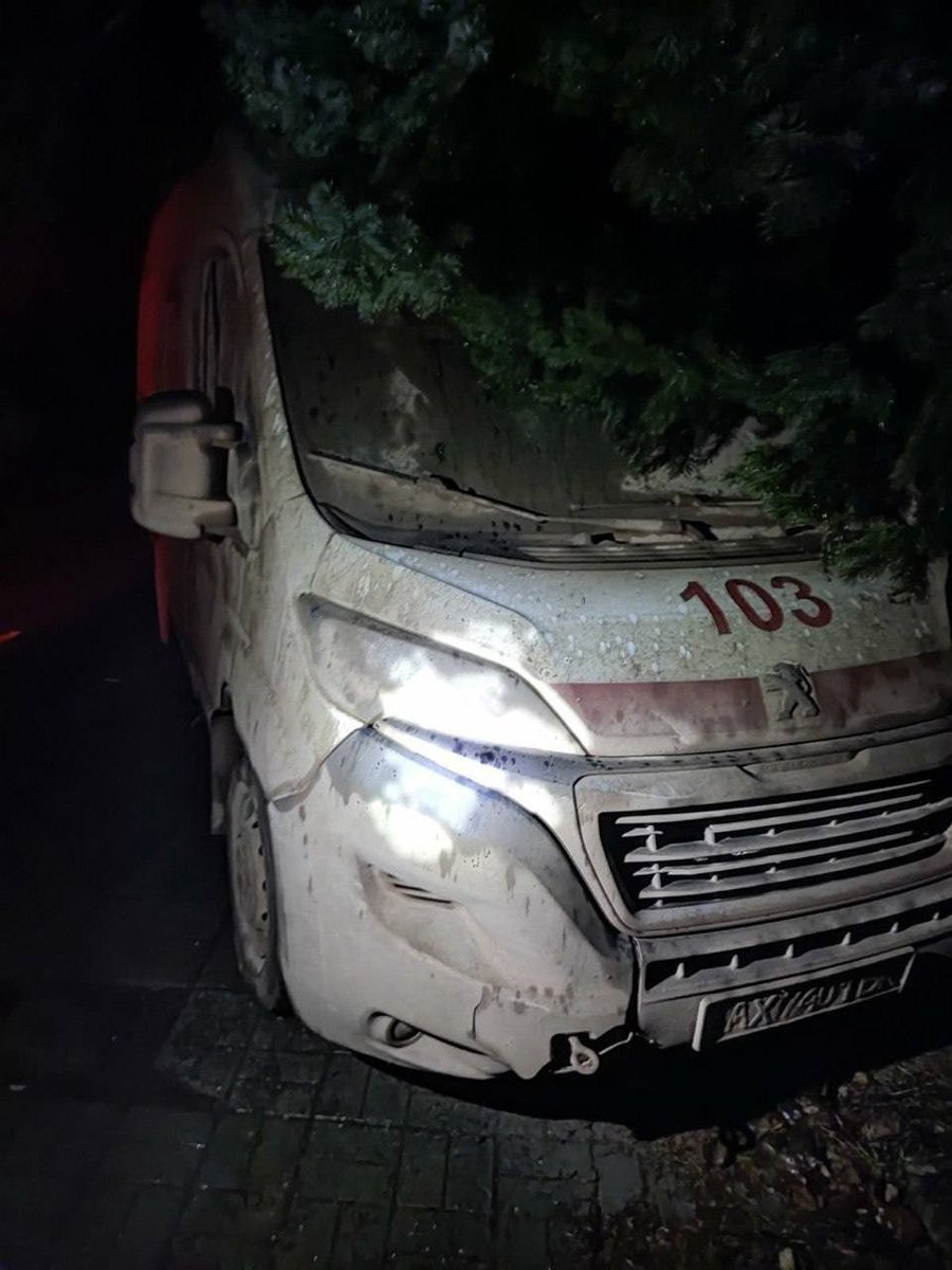 1 person wounded after Russian shelling hit ambulance near Kupiansk