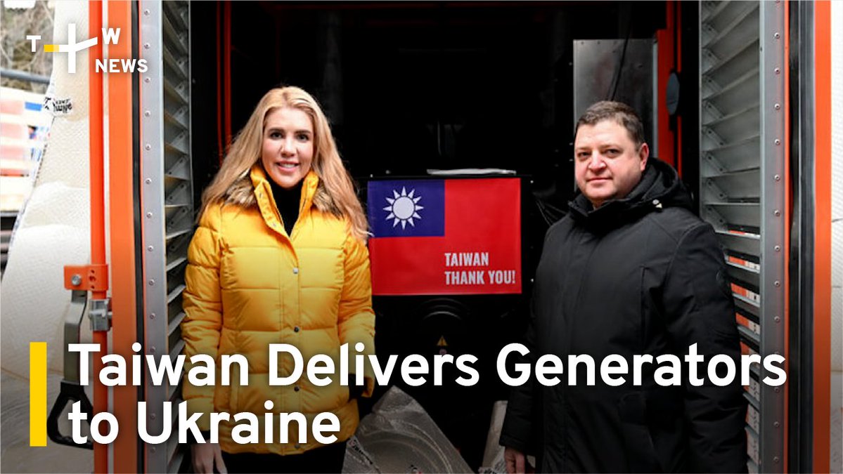 Taiwan has delivered a shipment of high-capacity generators to Ukraine