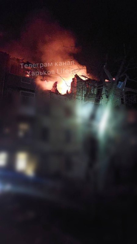 Casualties as Russian missile hit a residential building in Kharkiv
