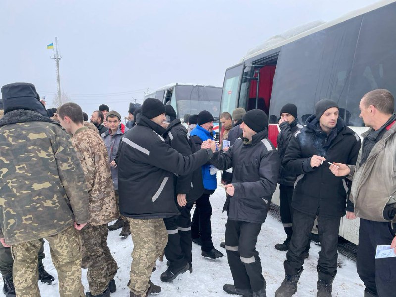 116 Ukrainian military were released from Russian captivity in a new prisoners swap
