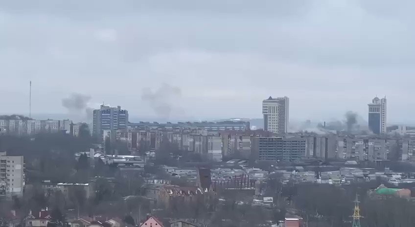 MLRS shelling in Donetsk