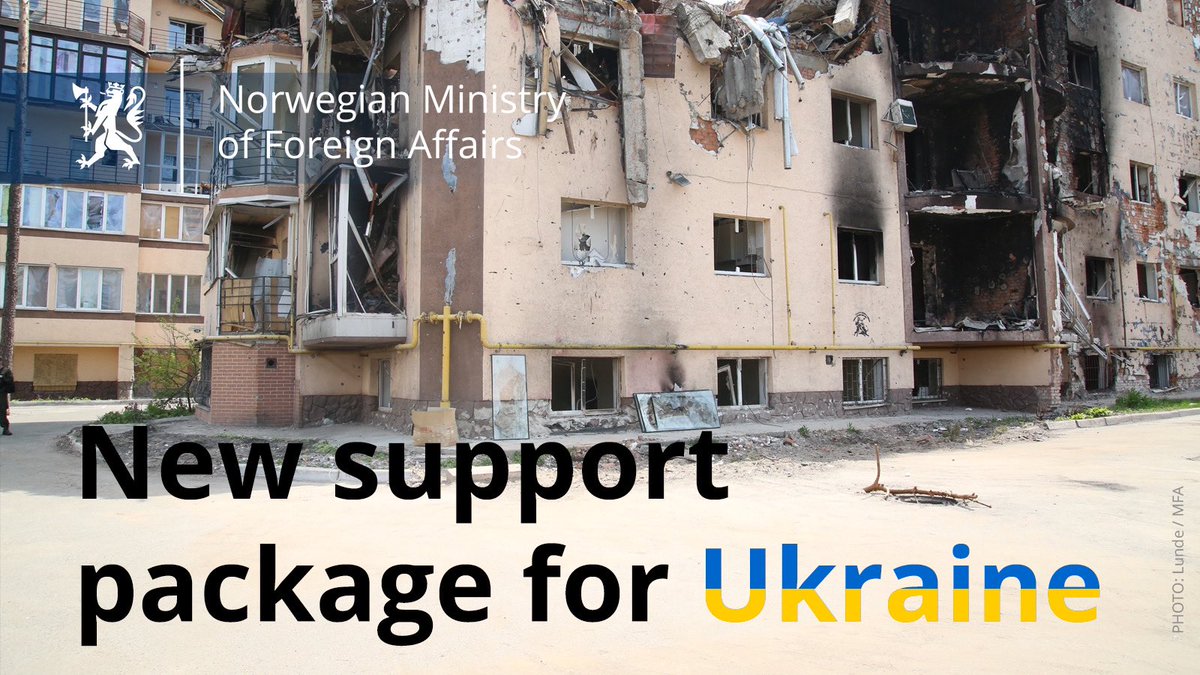 The Norwegian government proposes an unprecedented support package for Ukraine: total NOK 75 billion (€ 6,83 billion) over 5 years (2023–2027). Planned annual disbursements of approximately NOK 15 billion