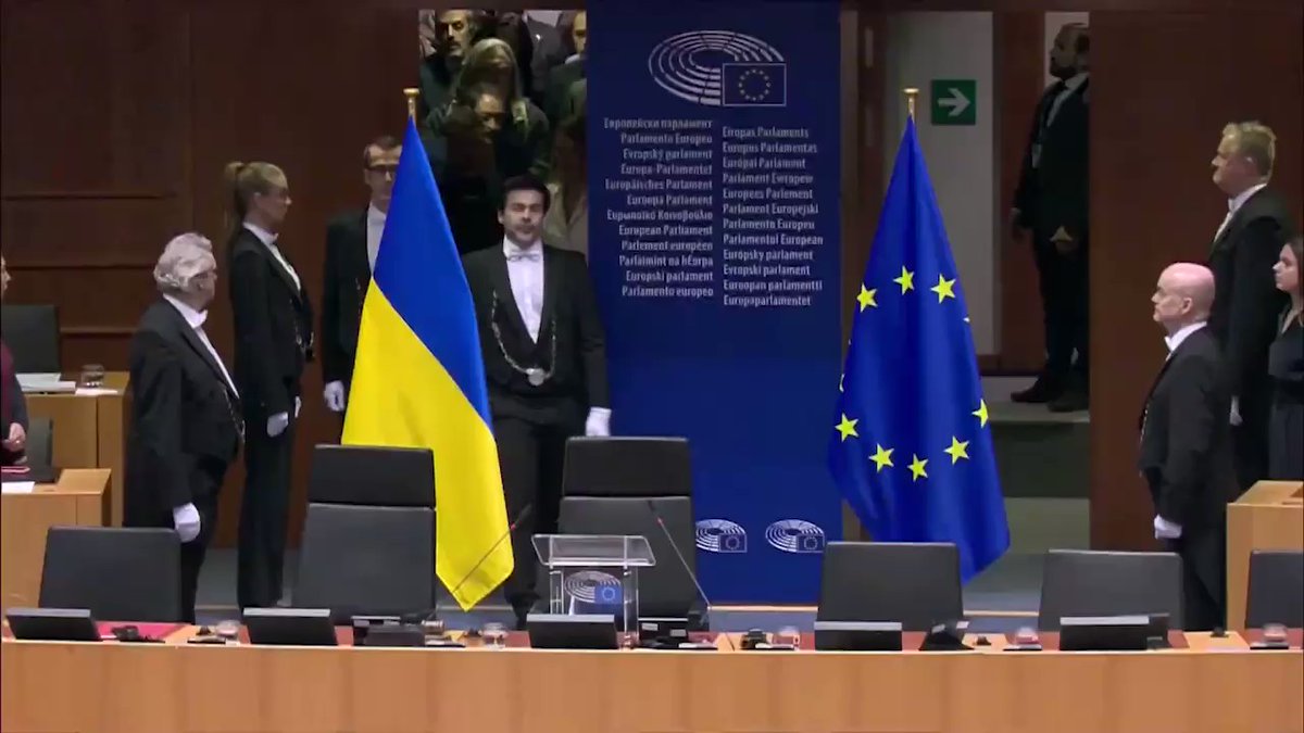President of Ukraine Zelensky at European Parliament