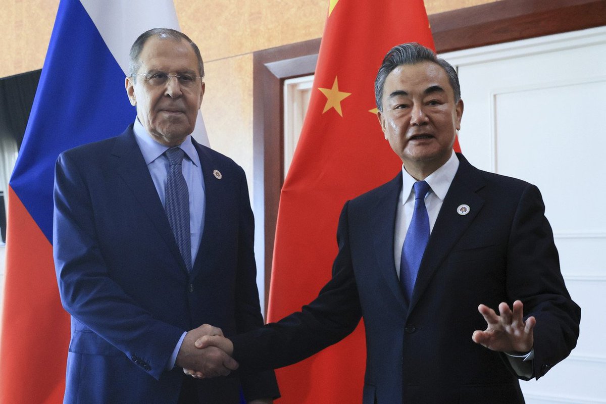 Chinese Foreign Minister Wang Yi met with Russian Foreign Minister Sergey Lavrov in Moscow