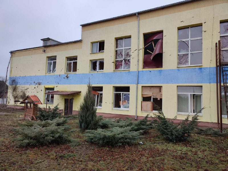 Russian army shelled a school in Ivanopillia near Bakhmut