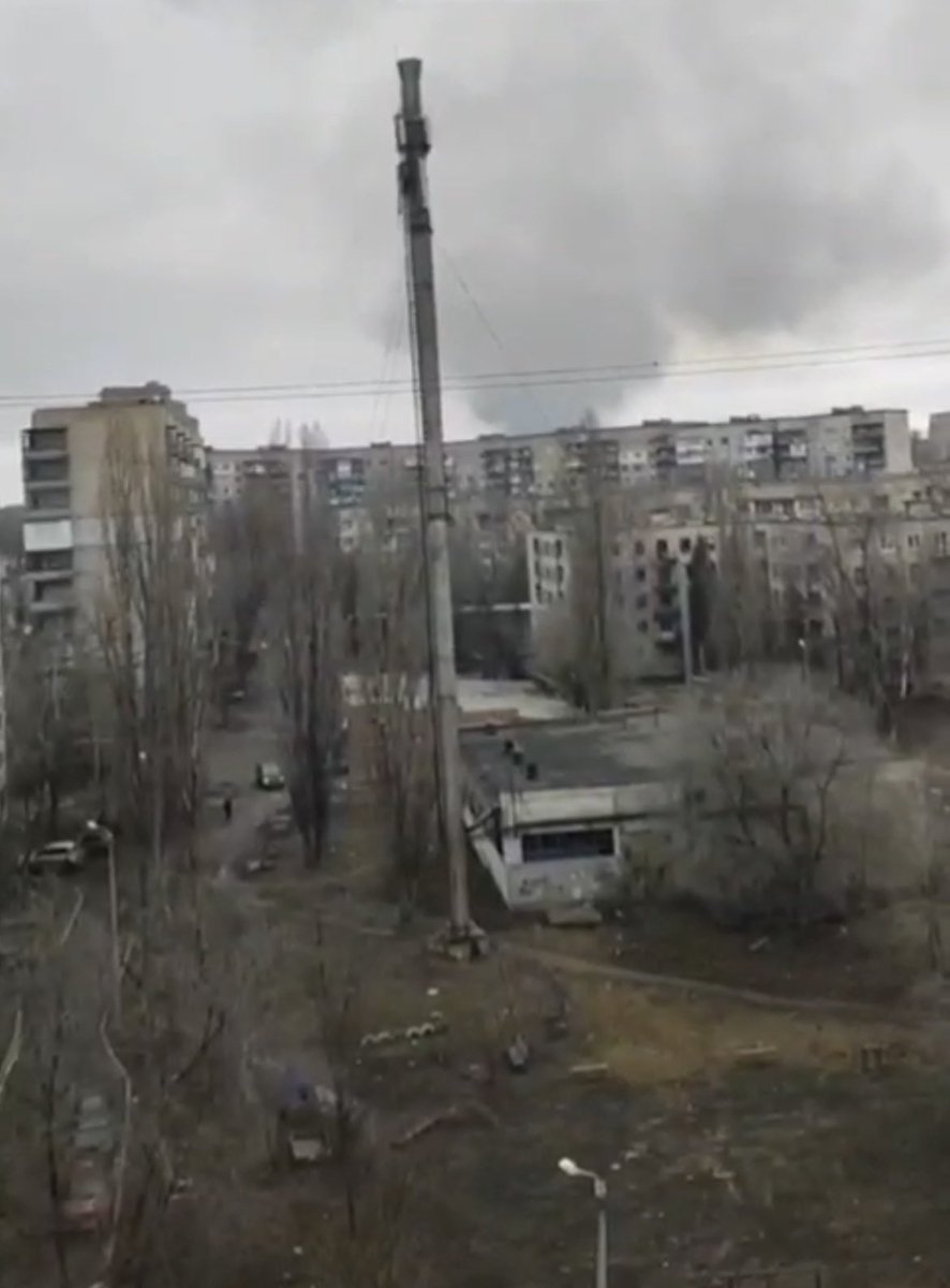 Explosions at ammunition depot in Kadiivka