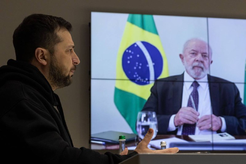 President Zelensky had a phone call with President of Brazil Luiz Inácio Lula da Silva