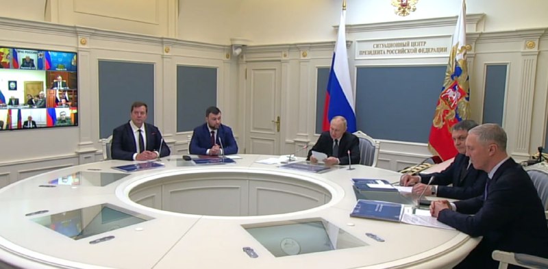 Putin convened Security Council with heads of authorities of occupied regions of Ukraine