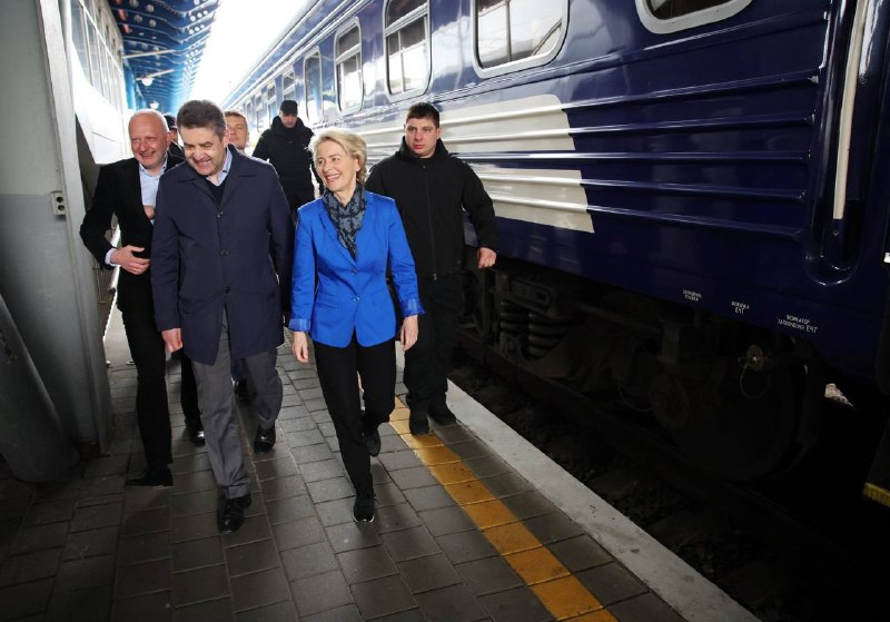 President of the European Commission Ursula von der Leyen arrived in Kyiv