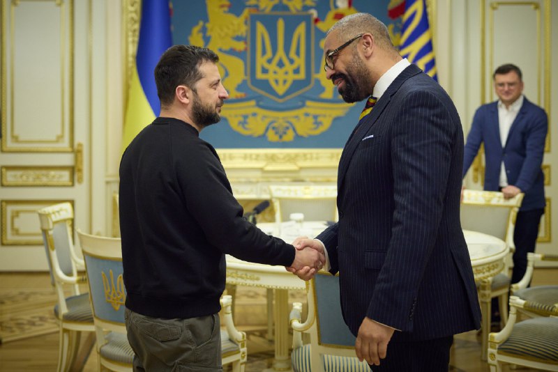 UK Foreign Secretary James Cleverly met with President Zelensky in Kyiv