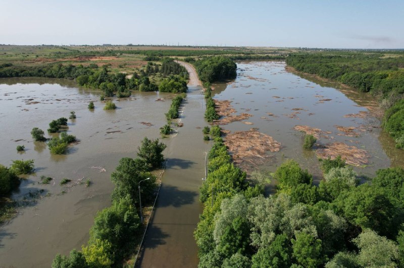 Flooding near Odradokamyanka, Kherson region