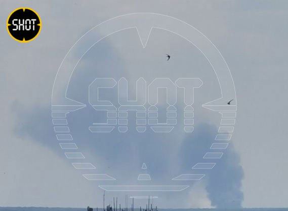 Big fire in Schebekyne as result of shelling