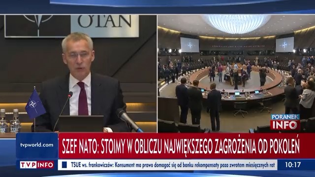 NATO chief Jens Stoltenberg: We face the greatest threat in generations