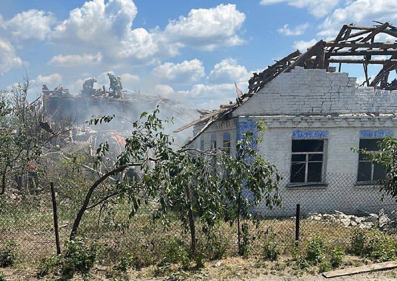 There are injured in Kyiv region after debris of a missile have fallen on the residential area