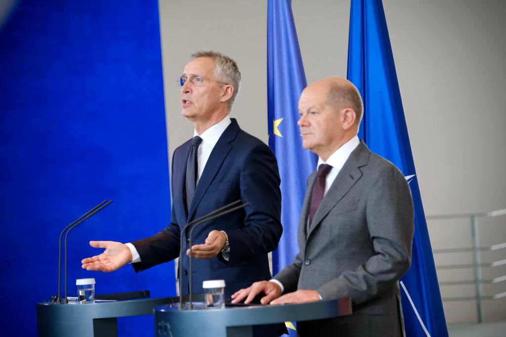 NATO SG @jensstoltenberg in Berlin: “The more land the Ukrainians are able to liberate, the stronger their hand will eventually be at the negotiating table. We all want this war to end. But a just peace cannot mean freezing the conflict and accepting a deal dictated by Russia.”