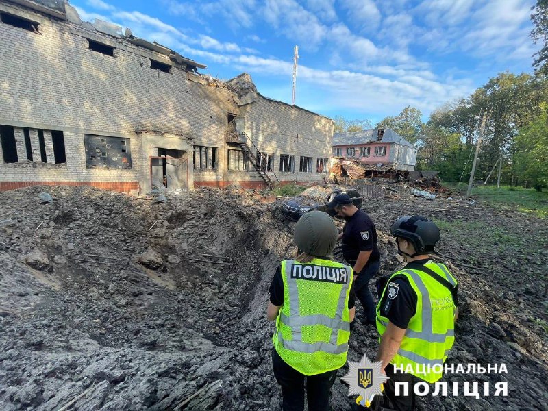 Damage in Chkalovske village of Kharkiv region as result of Russian attack