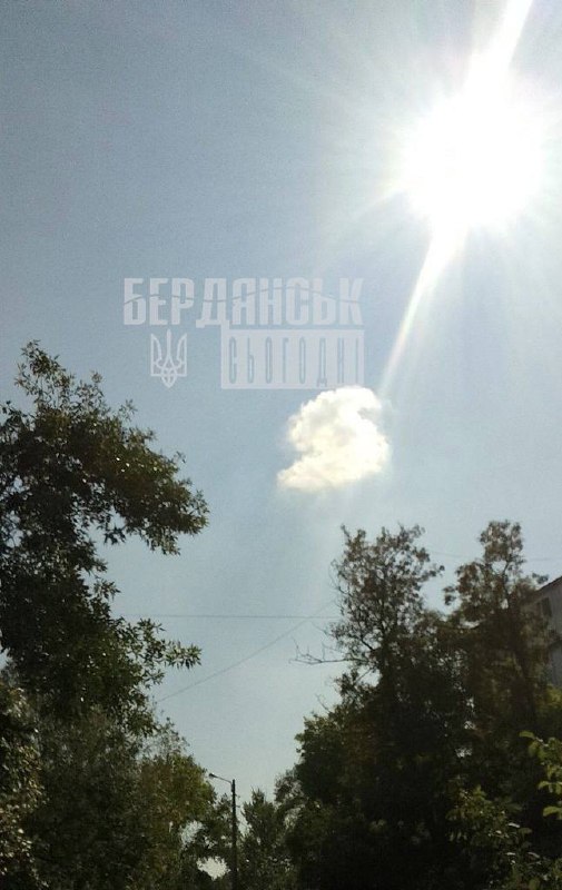 Explosions were reported in Tokmak and Berdyansk