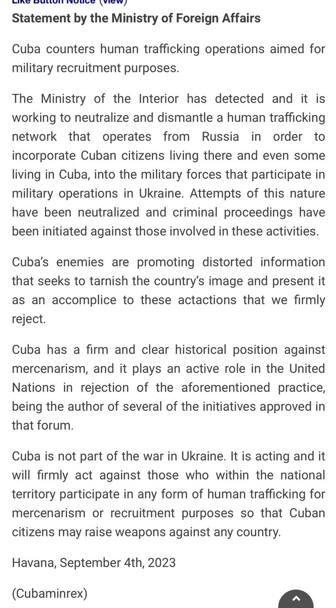 Cuba says it broke up a ring recruiting Cubans as mercenaries to fight for Russian troops in Ukraine