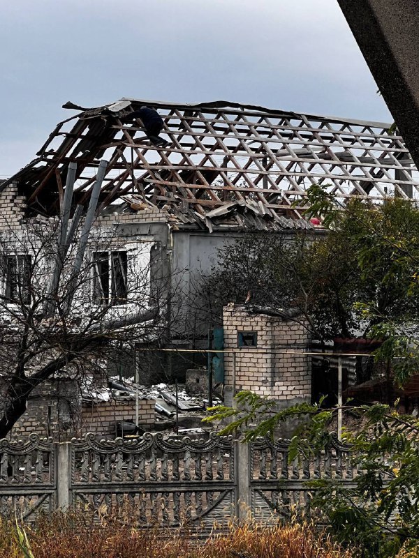 Una persona resultó herida en un bombardeo en Komyshany, región de Jersón