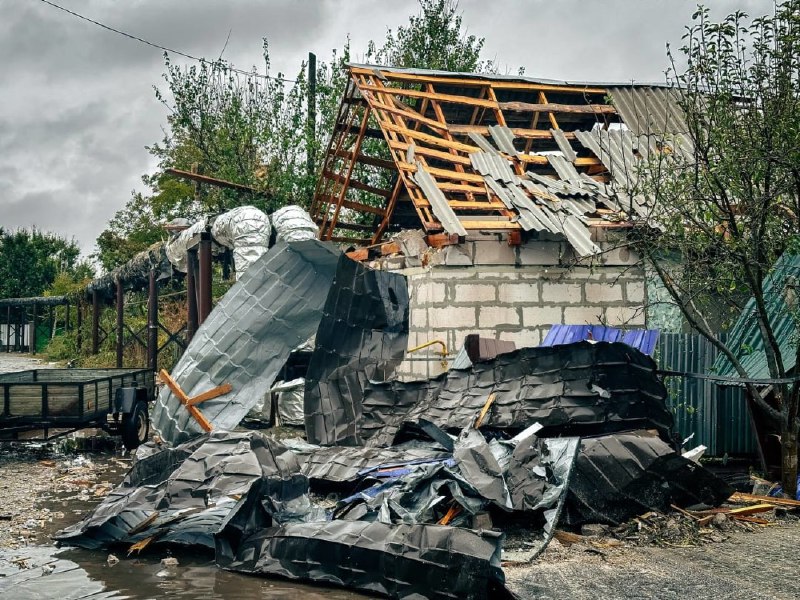 Ущерб жилой инфраструктуре в результате ракетного удара в Миргороде