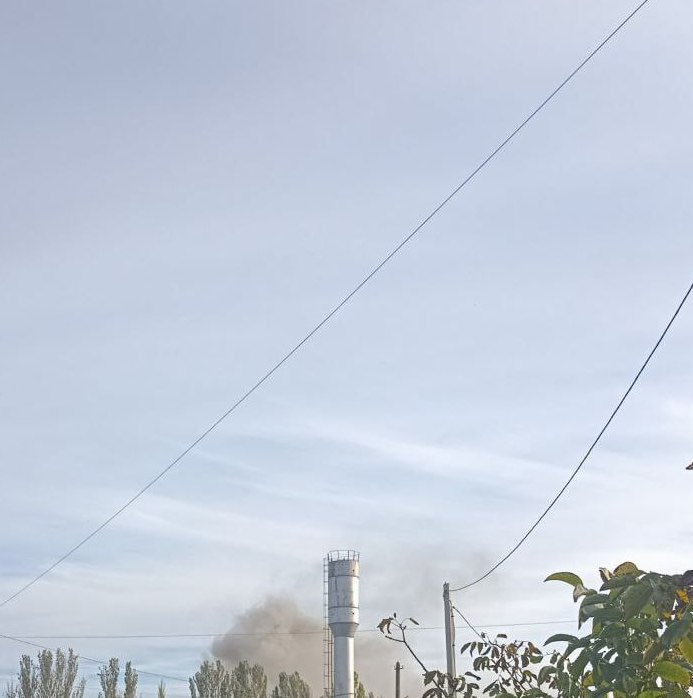 Skadovsk'ta patlamalar bildirildi