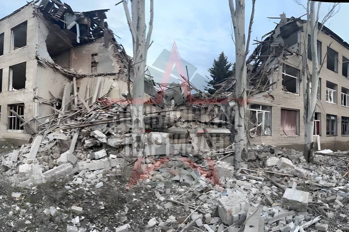 Разрушения в Константиновке в результате российских ударов ночью
