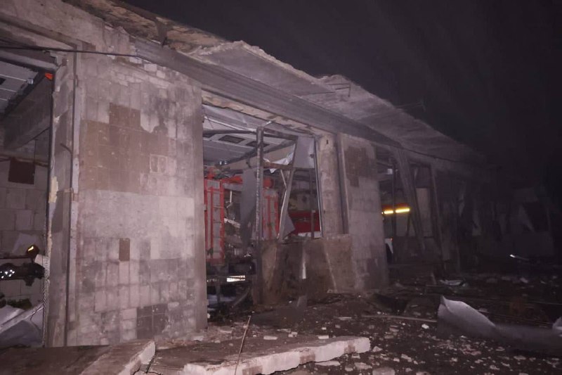 8 rescuers wounded as result of missile strike at fire station in Izyum of Kharkiv region