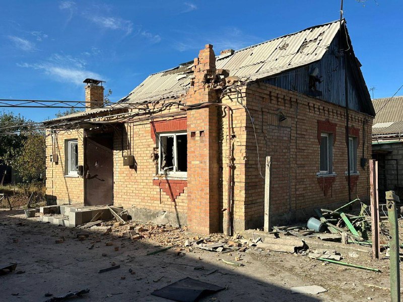 Russian army used 7 drones and artilelry to attack Nikopol and Nikopol district today